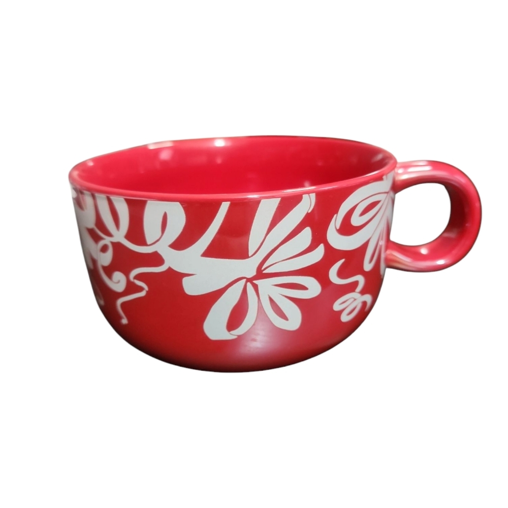 Starbucks Red and White Ribbon Mug
